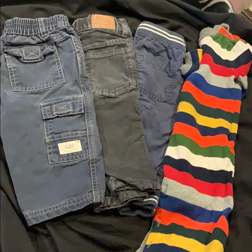 Four piece Boys Baby Gap Pants Bundle 12-18